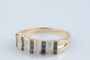 Bague 63 Bague en or jaune 14k, saphirs et diamants 58 Facettes BGSAD14KVY-107