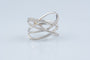 Bague 54 Bague entrelacs en or blanc 18K pavée de diamants 58 Facettes BG31300460-107