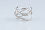 Bague 54 Bague entrelacs en or blanc 18K pavée de diamants 58 Facettes BG31300460-107