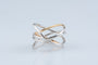 Bague 54 Bague entrelacs en or jaune et blanc 18K, diamants 58 Facettes BG31300434-107