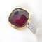 Bague 53 Pomellato Sheherazade - Bague en or jaune et blanc, grenat, diamants 58 Facettes 535F26_M