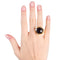 Bague 53 Pomellato Griffe - Bague vintage grenat et diamants 58 Facettes 535G26_M