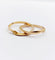 Bague 61 Alliance jumelée victorienne en or 18k, vers 1898 58 Facettes A07872
