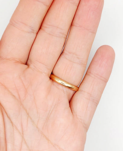 Bague 61 Alliance jumelée victorienne en or 18k, vers 1898 58 Facettes A07872