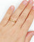 Bague 61 Alliance jumelée victorienne en or 18k, vers 1898 58 Facettes A07872