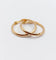 Bague 61 Alliance jumelée victorienne en or 18k, vers 1898 58 Facettes A07872