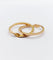 Bague 61 Alliance jumelée victorienne en or 18k, vers 1898 58 Facettes A07872