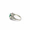 Bague 54 Bague vintage en platine avec émeraude colombienne cœur 58 Facettes 50533