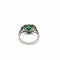 Bague 54 Bague vintage en platine avec émeraude colombienne cœur 58 Facettes 50533