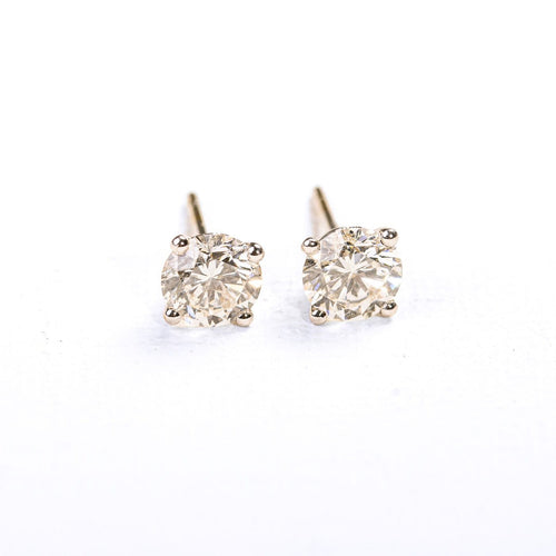 Boucles d'oreilles Puces d'oreilles en or blanc et diamants 1,88 ct 58 Facettes LMB-396