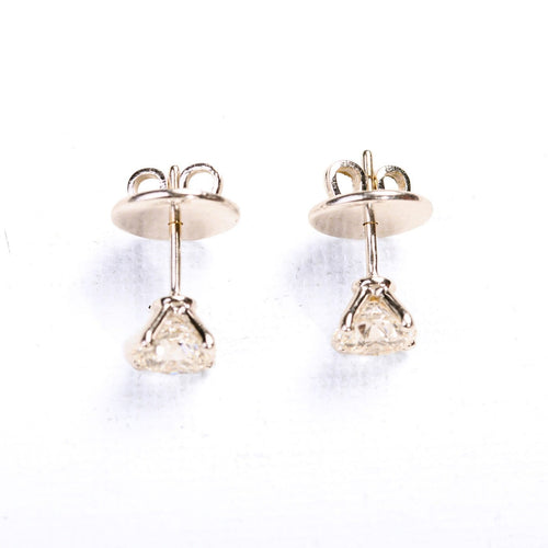 Boucles d'oreilles Puces d'oreilles en or blanc et diamants 1,88 ct 58 Facettes LMB-396