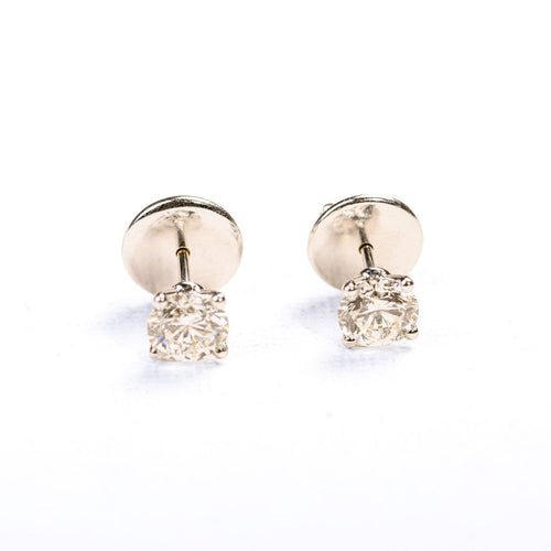 Boucles d'oreilles Puces d'oreilles en or blanc et diamants 1,88 ct 58 Facettes LMB-396