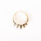 Bague 56 Bague dôme vintage en or jaune, platine et diamants 58 Facettes LMB-395