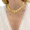 Collier Collier en or rose à maillons tubulaires 58 Facettes 35929