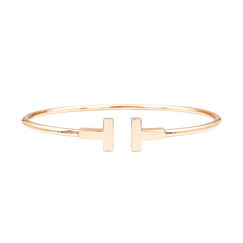 Bracelet Tiffany & Co. Tiffany T - Bracelet Wire en or rose 750 58 Facettes 36025