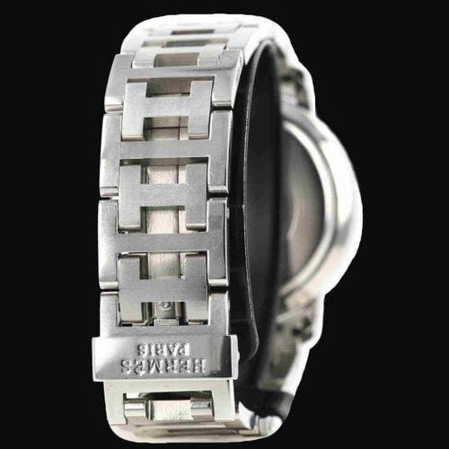 Montre Hermès Clipper - Montre chronographe en acier 58 Facettes MT46097