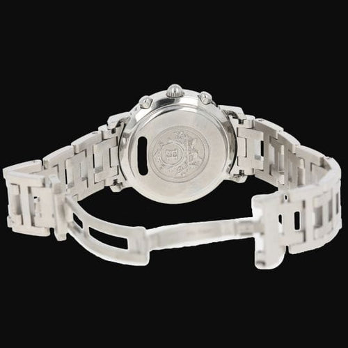 Montre Hermès Clipper - Montre chronographe en acier 58 Facettes MT46097