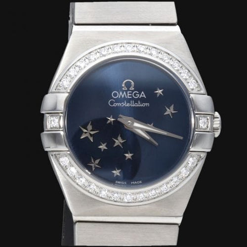 Montre Omega Constellation - Montre femme en acier avec diamants 58 Facettes MT48094
