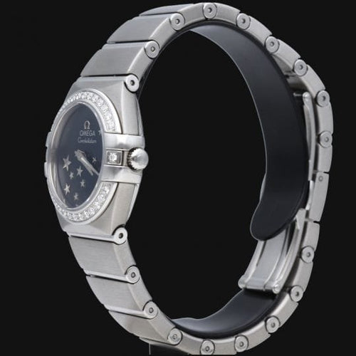 Montre Omega Constellation - Montre femme en acier avec diamants 58 Facettes MT48094