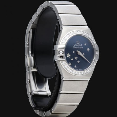 Montre Omega Constellation - Montre femme en acier avec diamants 58 Facettes MT48094