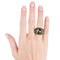 Bague 51 Pomellato Arabesque - Bague en titane et or avec quartz fumé 58 Facettes 535I26_M