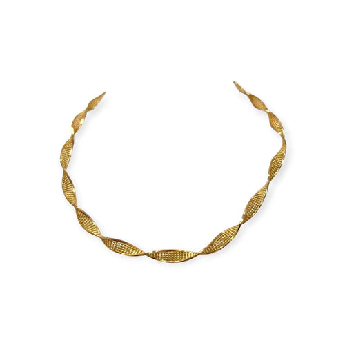 Collier Collier torsadé en or jaune 750 58 Facettes 330098589