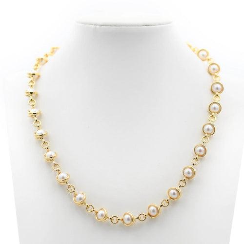 Collier Pomellato - Collier vintage en or jaune et perles 58 Facettes 535N26_M