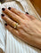 Bague 53 Dubaï - Bague solitaire en or jaune 18 carats et diamants 58 Facettes Dub