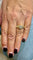 Bague 53 Dubaï - Bague solitaire en or jaune 18 carats et diamants 58 Facettes Dub