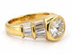 Bague 53 Dubaï - Bague solitaire en or jaune 18 carats et diamants 58 Facettes Dub