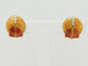 Boucles d'oreilles Boucles d’oreilles vintage coquillage en or jaune 18K et diamants 58 Facettes 26596