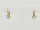 Boucles d'oreilles Art nouveau - Dormeuses en or jaune et blanc 18k, diamants 58 Facettes