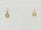 Boucles d'oreilles Art nouveau - Dormeuses en or jaune et blanc 18k, diamants 58 Facettes