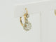Boucles d'oreilles Art nouveau - Dormeuses en or jaune et blanc 18k, diamants 58 Facettes