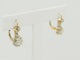 Boucles d'oreilles Art nouveau - Dormeuses en or jaune et blanc 18k, diamants 58 Facettes