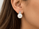 Boucles d'oreilles Boucles d’oreilles en or blanc 18K, perles australiennes et diamants 58 Facettes 32161