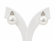 Boucles d'oreilles Boucles d’oreilles en or blanc 18K, perles australiennes et diamants 58 Facettes 32161