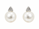 Boucles d'oreilles Boucles d’oreilles en or blanc 18K, perles australiennes et diamants 58 Facettes 32161