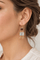 Boucles d'oreilles Boucles d'oreilles pendantes en or jaune 18K, aigues-marines et grenats 58 Facettes 32333