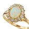 Bague 51 Bague victorienne en opale, diamants taille ancienne et or jaune 18k 58 Facettes VI-0001