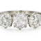 Bague 54 Bague trilogie d’inspiration victorienne à trois diamants taille ancienne en platine 58 Facettes EW-0023