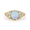 Bague 55 Bague victorienne en or jaune 18k, opale 0,90 ct et diamants taille ancienne 0,90 ct 58 Facettes VI-0002