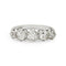 Bague 52 Bague de fiançailles édouardienne cinq pierres en or blanc 18k et diamants taille ancienne 58 Facettes VI-0004