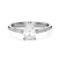 Bague 50 Bague de fiançailles solitaire diamant taille poire en or blanc 18k 58 Facettes VI-0014