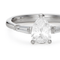 Bague 50 Bague de fiançailles solitaire diamant taille poire en or blanc 18k 58 Facettes VI-0014