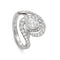 Bague 49 Bague contemporaine en platine, entourage de diamants, 1,77 ct, vers 2021 58 Facettes VI-0016