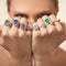 Bague 49 Bague contemporaine en platine, entourage de diamants, 1,77 ct, vers 2021 58 Facettes VI-0016