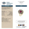 Bague 50.5 Bague victorienne rubis 0,90 ct et diamants taille ancienne 1,80 ct, or jaune 14K 58 Facettes VI-0025