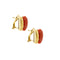 Boucles d'oreilles Boucles d’oreilles puces - Corail en or jaune 18 ct 58 Facettes 36791
