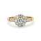 Bague 52 Bague de fiançailles en or jaune 18 ct et platine, diamants 0,60 ct 58 Facettes VI-0041